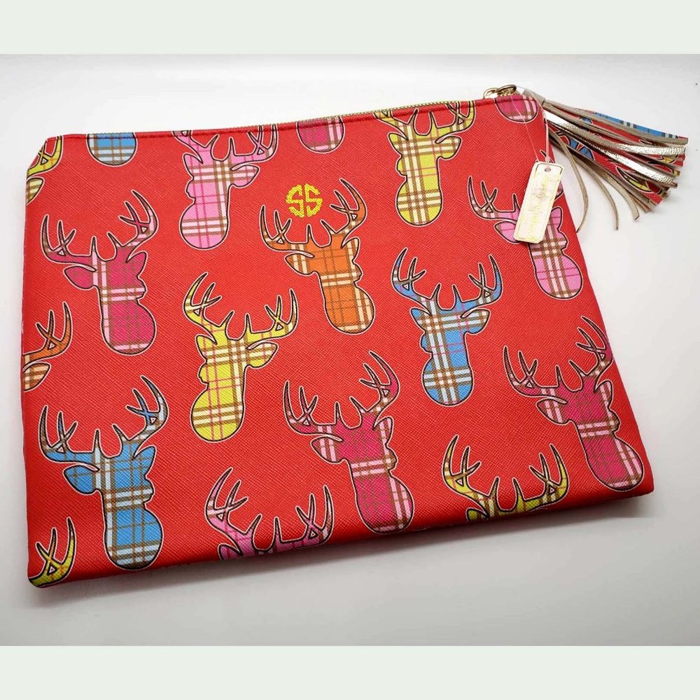 Simply Southern Cosmetic Brush Bag DEER